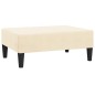 Schlafsofa 2-Sitzer mit Fußhocker Creme Samt Schlafsofa 2-Sitzer mit Fußhocker Creme Samt