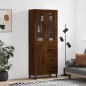 Highboard Braun Eichen-Optik 69,5x34x180 cm Holzwerkstoff Highboard Braun Eichen-Optik 69,5x34x180 cm Holzwerkstoff