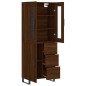 Highboard Braun Eichen-Optik 69,5x34x180 cm Holzwerkstoff Highboard Braun Eichen-Optik 69,5x34x180 cm Holzwerkstoff