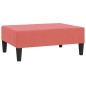 Schlafsofa 2-Sitzer mit Fußhocker Rosa Samt Schlafsofa 2-Sitzer mit Fußhocker Rosa Samt