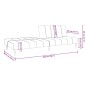 Schlafsofa 2-Sitzer mit Hocker Blau Samt Schlafsofa 2-Sitzer mit Hocker Blau Samt