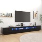 TV-Schrank mit LED-Leuchten Schwarz 300x35x40 cm TV-Schrank mit LED-Leuchten Schwarz 300x35x40 cm
