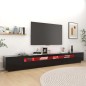 TV-Schrank mit LED-Leuchten Schwarz 300x35x40 cm TV-Schrank mit LED-Leuchten Schwarz 300x35x40 cm