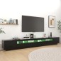 TV-Schrank mit LED-Leuchten Schwarz 300x35x40 cm TV-Schrank mit LED-Leuchten Schwarz 300x35x40 cm
