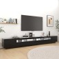 TV-Schrank mit LED-Leuchten Schwarz 300x35x40 cm TV-Schrank mit LED-Leuchten Schwarz 300x35x40 cm