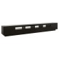 TV-Schrank mit LED-Leuchten Schwarz 300x35x40 cm TV-Schrank mit LED-Leuchten Schwarz 300x35x40 cm