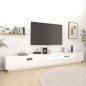 TV-Schrank mit LED-Leuchten Weiß 300x35x40 cm TV-Schrank mit LED-Leuchten Weiß 300x35x40 cm
