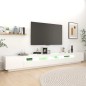 TV-Schrank mit LED-Leuchten Weiß 300x35x40 cm TV-Schrank mit LED-Leuchten Weiß 300x35x40 cm