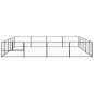 Hundezwinger Schwarz 20 m² Stahl Hundezwinger Schwarz 20 m² Stahl