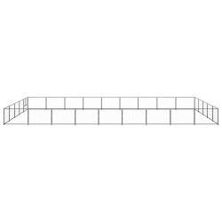 Hundezwinger Schwarz 45 m² Stahl
