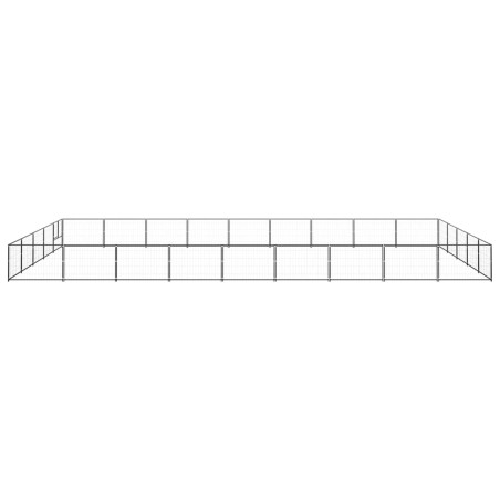 Hundezwinger Schwarz 45 m² Stahl
