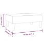 Schlafsofa 2-Sitzer mit 2 Kissen und Fußhocker Gelb Stoff Schlafsofa 2-Sitzer mit 2 Kissen und Fußhocker Gelb Stoff