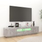 vidaXL TV-Schrank mit LED-Leuchten Betongrau 180x35x40 cm vidaXL TV-Schrank mit LED-Leuchten Betongrau 180x35x40 cm