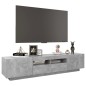 vidaXL TV-Schrank mit LED-Leuchten Betongrau 180x35x40 cm vidaXL TV-Schrank mit LED-Leuchten Betongrau 180x35x40 cm