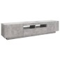 vidaXL TV-Schrank mit LED-Leuchten Betongrau 180x35x40 cm vidaXL TV-Schrank mit LED-Leuchten Betongrau 180x35x40 cm