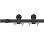 vidaXL Schiebetür mit Beschlag ESG-Glas & Aluminium 90x205 cm vidaXL Schiebetür mit Beschlag ESG-Glas & Aluminium 90x205 cm