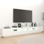 vidaXL TV-Schrank mit LED-Leuchten Weiß 260x35x40cm vidaXL TV-Schrank mit LED-Leuchten Weiß 260x35x40cm