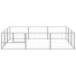 vidaXL Hundezwinger Silbern 9 m² Stahl vidaXL Hundezwinger Silbern 9 m² Stahl