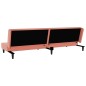 Schlafsofa 2-Sitzer mit 2 Kissen und Fußhocker Rosa Samt Schlafsofa 2-Sitzer mit 2 Kissen und Fußhocker Rosa Samt