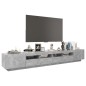 TV-Schrank mit LED-Leuchten Betongrau 260x35x40 cm TV-Schrank mit LED-Leuchten Betongrau 260x35x40 cm