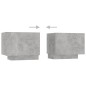 TV-Schrank mit LED-Leuchten Betongrau 260x35x40 cm TV-Schrank mit LED-Leuchten Betongrau 260x35x40 cm