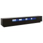TV-Schrank mit LED-Leuchten Schwarz 260x35x40 cm TV-Schrank mit LED-Leuchten Schwarz 260x35x40 cm