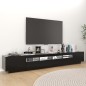 TV-Schrank mit LED-Leuchten Schwarz 260x35x40 cm TV-Schrank mit LED-Leuchten Schwarz 260x35x40 cm