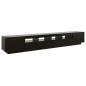 TV-Schrank mit LED-Leuchten Schwarz 260x35x40 cm TV-Schrank mit LED-Leuchten Schwarz 260x35x40 cm