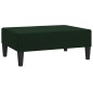 Schlafsofa 2-Sitzer mit Fußhocker Dunkelgrün Samt Schlafsofa 2-Sitzer mit Fußhocker Dunkelgrün Samt