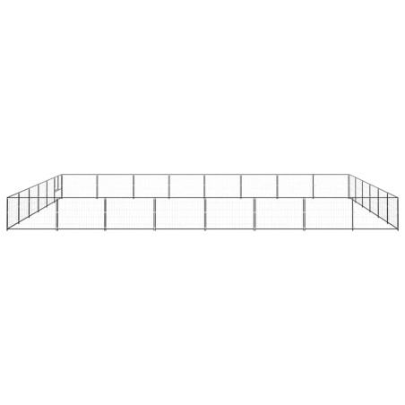 Hundezwinger Schwarz 48 m² Stahl