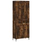 Highboard Räuchereiche 69,5x34x180 cm Holzwerkstoff Highboard Räuchereiche 69,5x34x180 cm Holzwerkstoff