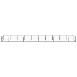 vidaXL Hundezwinger Schwarz 10 m² Stahl