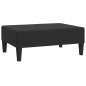 Schlafsofa 2-Sitzer mit 2 Kissen und Fußhocker Schwarz Samt Schlafsofa 2-Sitzer mit 2 Kissen und Fußhocker Schwarz Samt