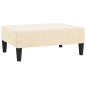 Schlafsofa 2-Sitzer mit Fußhocker Creme Samt Schlafsofa 2-Sitzer mit Fußhocker Creme Samt