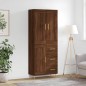 Highboard Braun Eichen-Optik 69,5x34x180 cm Holzwerkstoff Highboard Braun Eichen-Optik 69,5x34x180 cm Holzwerkstoff