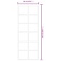 vidaXL Schiebetür mit Beschlag ESG-Glas & Aluminium 76x205 cm vidaXL Schiebetür mit Beschlag ESG-Glas & Aluminium 76x205 cm