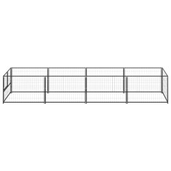 Hundezwinger Schwarz 4 m² Stahl