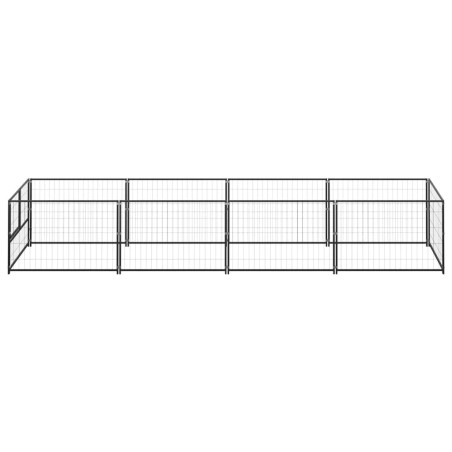 Hundezwinger Schwarz 4 m² Stahl