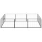 Hundezwinger Schwarz 9 m² Stahl Hundezwinger Schwarz 9 m² Stahl