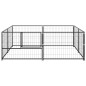vidaXL Hundezwinger Schwarz 4 m² Stahl vidaXL Hundezwinger Schwarz 4 m² Stahl