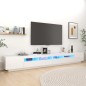 TV-Schrank mit LED-Leuchten Hochglanz-Weiß 300x35x40 cm TV-Schrank mit LED-Leuchten Hochglanz-Weiß 300x35x40 cm