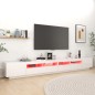 TV-Schrank mit LED-Leuchten Hochglanz-Weiß 300x35x40 cm TV-Schrank mit LED-Leuchten Hochglanz-Weiß 300x35x40 cm