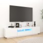 TV-Schrank mit LED-Leuchten Weiß 180x35x40 cm TV-Schrank mit LED-Leuchten Weiß 180x35x40 cm