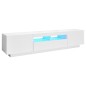 TV-Schrank mit LED-Leuchten Weiß 180x35x40 cm TV-Schrank mit LED-Leuchten Weiß 180x35x40 cm