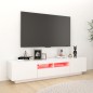 TV-Schrank mit LED-Leuchten Weiß 180x35x40 cm TV-Schrank mit LED-Leuchten Weiß 180x35x40 cm