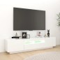 TV-Schrank mit LED-Leuchten Weiß 180x35x40 cm TV-Schrank mit LED-Leuchten Weiß 180x35x40 cm