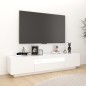 TV-Schrank mit LED-Leuchten Weiß 180x35x40 cm TV-Schrank mit LED-Leuchten Weiß 180x35x40 cm
