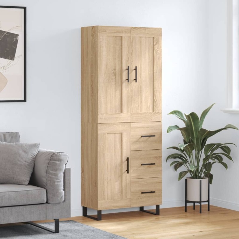 Highboard Sonoma-Eiche 69,5x34x180 cm Holzwerkstoff Highboard Sonoma-Eiche 69,5x34x180 cm Holzwerkstoff