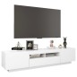 TV-Schrank mit LED-Leuchten Weiß 180x35x40 cm TV-Schrank mit LED-Leuchten Weiß 180x35x40 cm