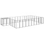 Hundezwinger Schwarz 19,36 m² Stahl Hundezwinger Schwarz 19,36 m² Stahl